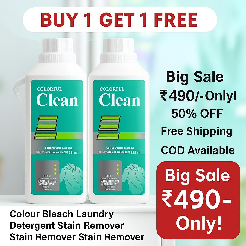 Colour Bleach Laundry Detergent & Stain Remover (Pack of 2)