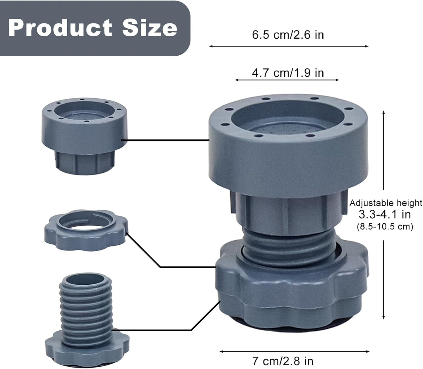 Washing Machine Vibration Pads (4 Pcs Set)