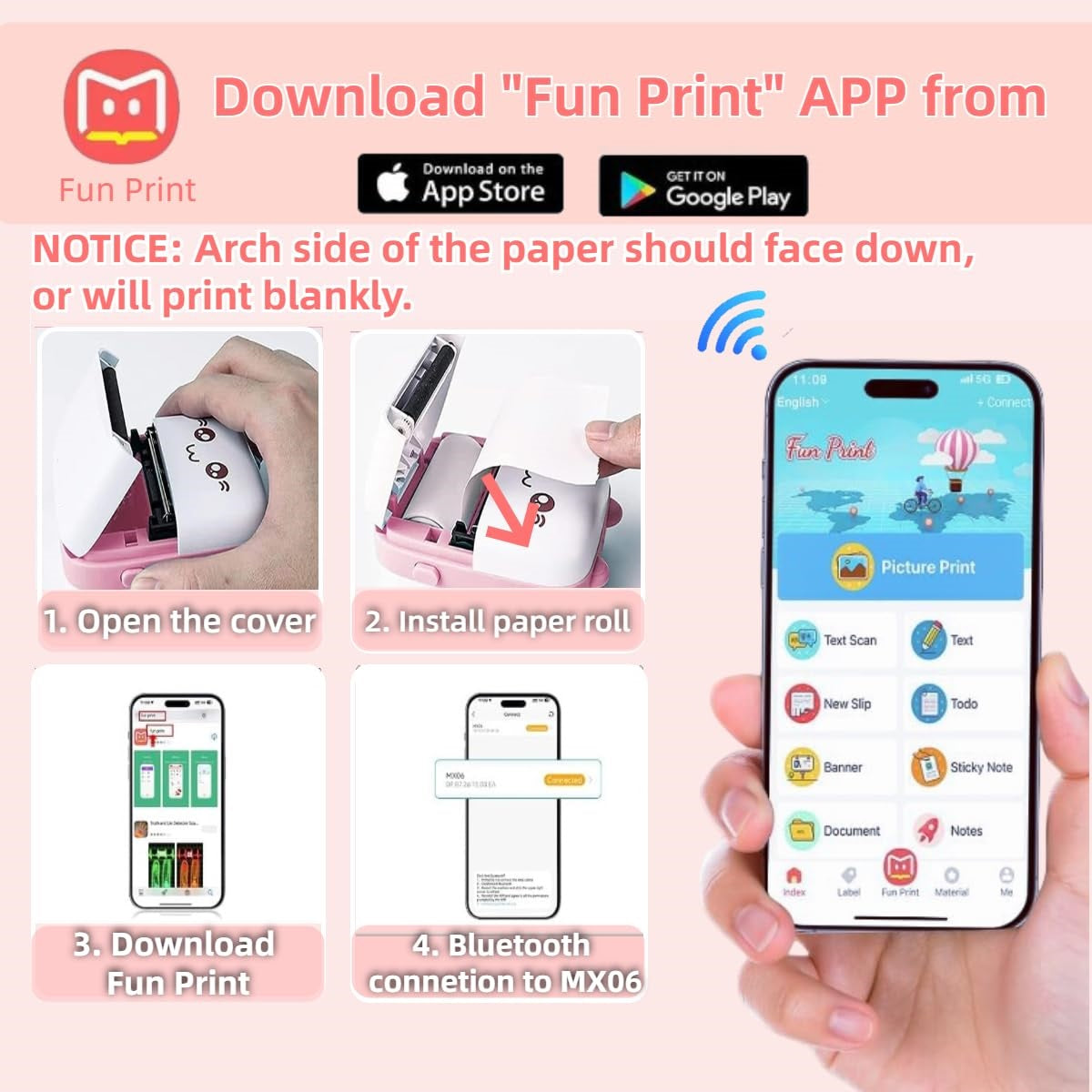 Mini Bluetooth Thermal Printer