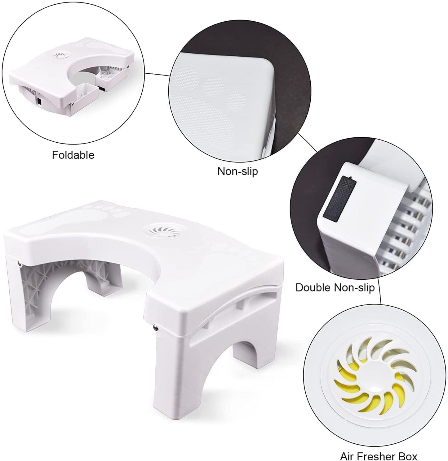 Toilet Squat Stool, Folding Plastic Squatt Potty Stool