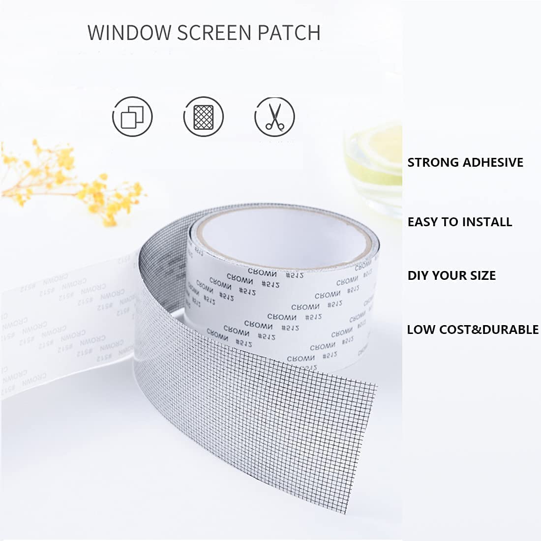 Mosquito Net Patch Repair Tape | Strong Adhesive Waterproof Mesh Tape