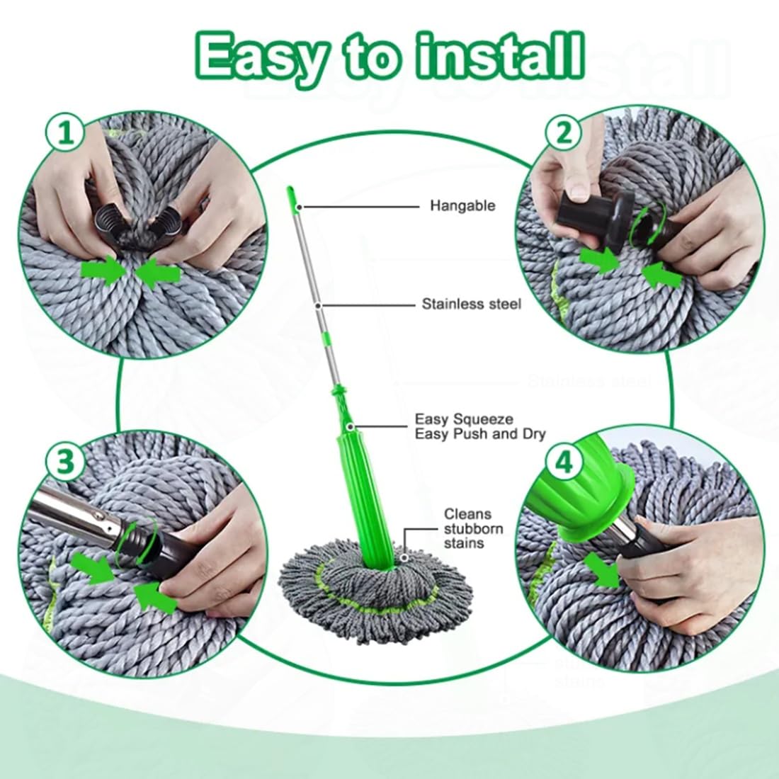 2 in 1 Dehydrated Floor Cleaning Mop