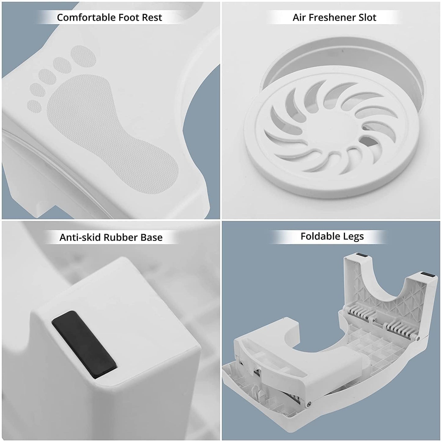 Toilet Squat Stool, Folding Plastic Squatt Potty Stool