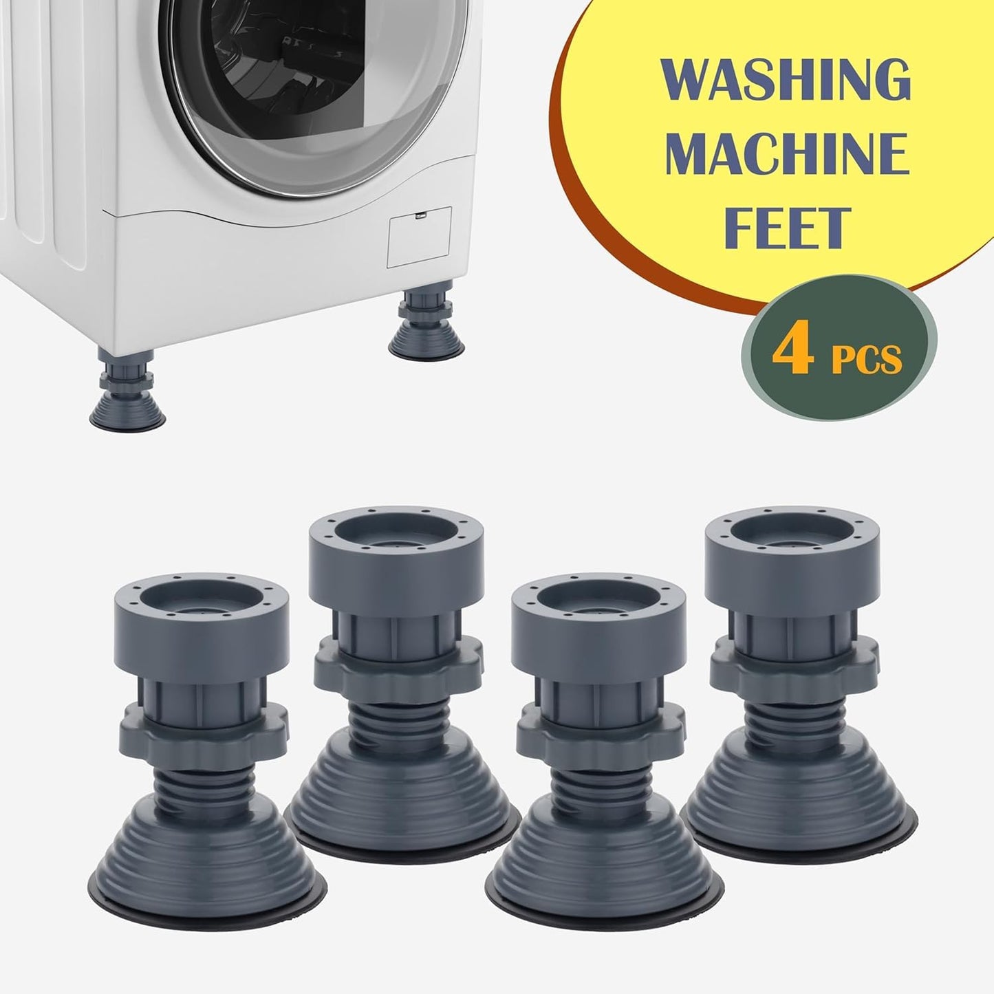 Washing Machine Vibration Pads (4 Pcs Set)