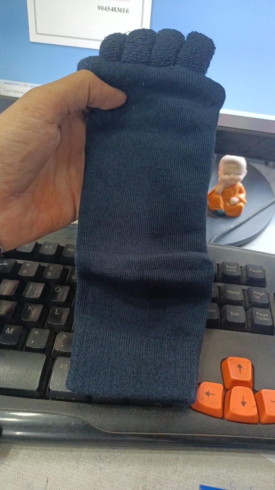 Cotton Foot Alignment Socks - 5 Toe Separator - Assorted Colors