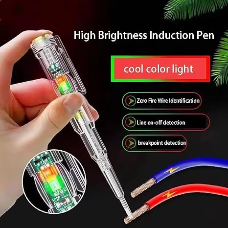 Combination Cutting Plier with Voltage Tester Pen – Pack of 2