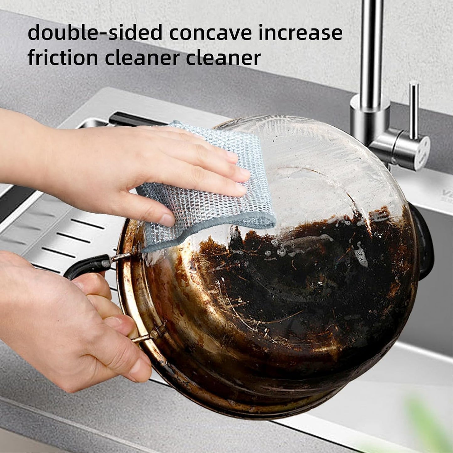 Non-Scratch Wire Mesh Dishwashing Cloths