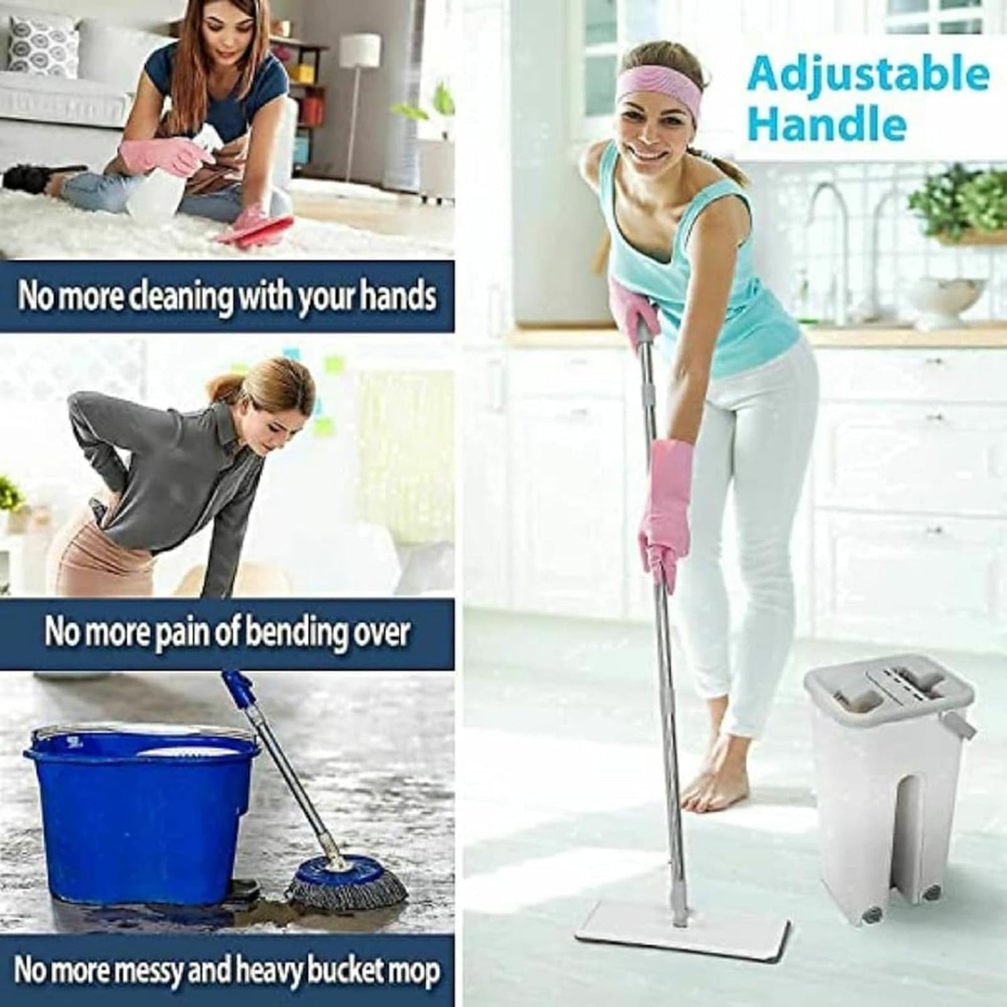 Mop Heavy Quality Floor Mop with Bucket