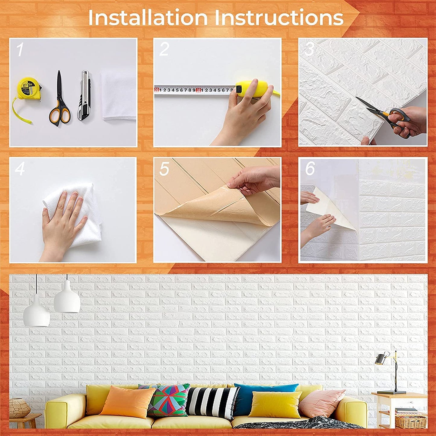 Wallpaper Stickers for Walls (70x 70 cm 5.3 sq.ft)