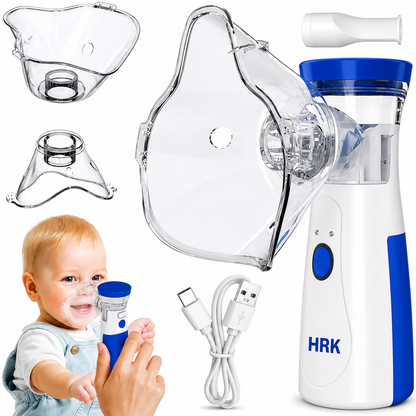 Portable Mesh Nebulizer, Silent and Compact Nebulizer Machine for Adult and Kids