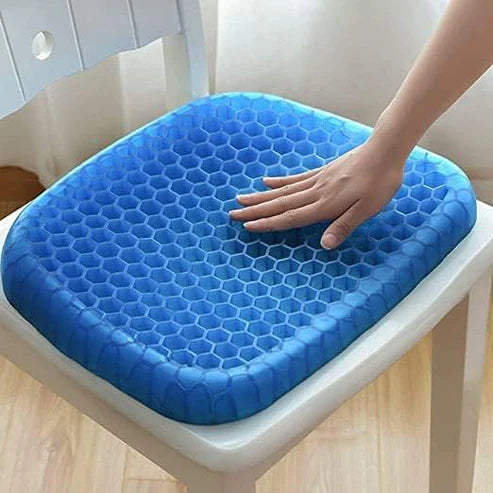 Orthopedic Gel Seat Cushion for Office & Car – Breathable Silicone Egg Sitting Pad for Tailbone, Sciatica & Back Pain Relief