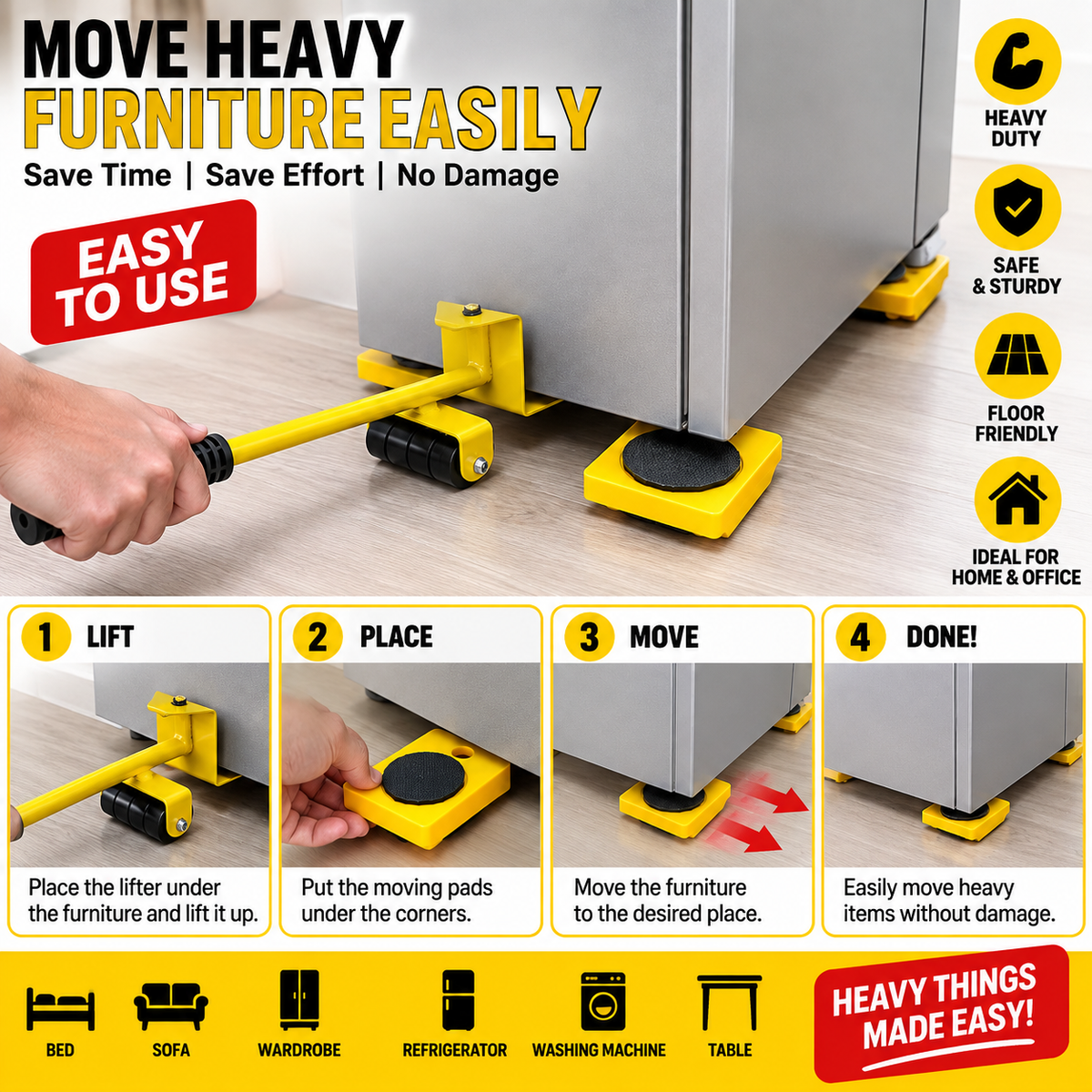 Furniture Lifter Mover Tool Set