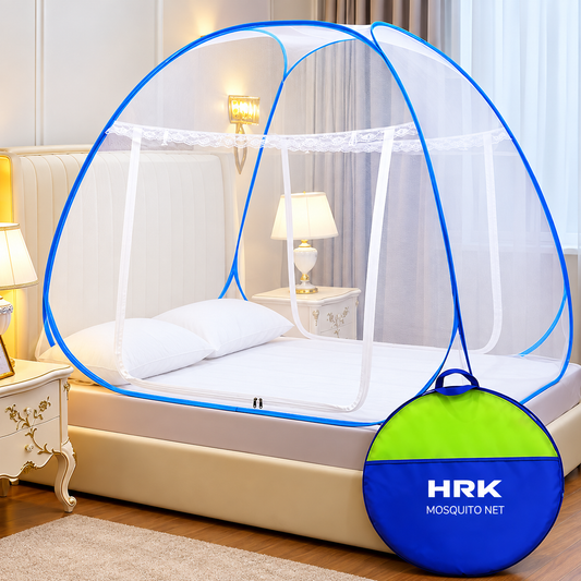 Classic Mosquito Net for Double Bed | King Size Foldable Machardani