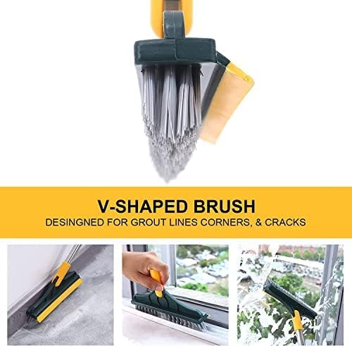 Toilet & Floor Cleaning Brush with Wiper