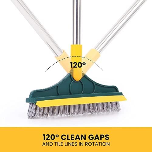 Toilet & Floor Cleaning Brush with Wiper