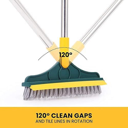 Toilet & Floor Cleaning Brush with Wiper