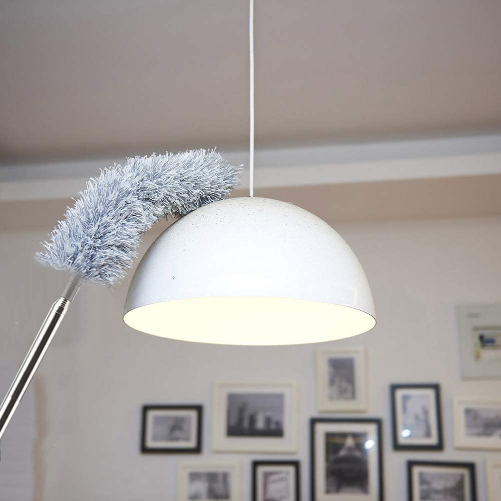 Long Handle Microfiber Feather Fan Ceiling Duster for Dust Cleaning