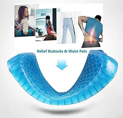 Orthopedic Gel Seat Cushion for Office & Car – Breathable Silicone Egg Sitting Pad for Tailbone, Sciatica & Back Pain Relief