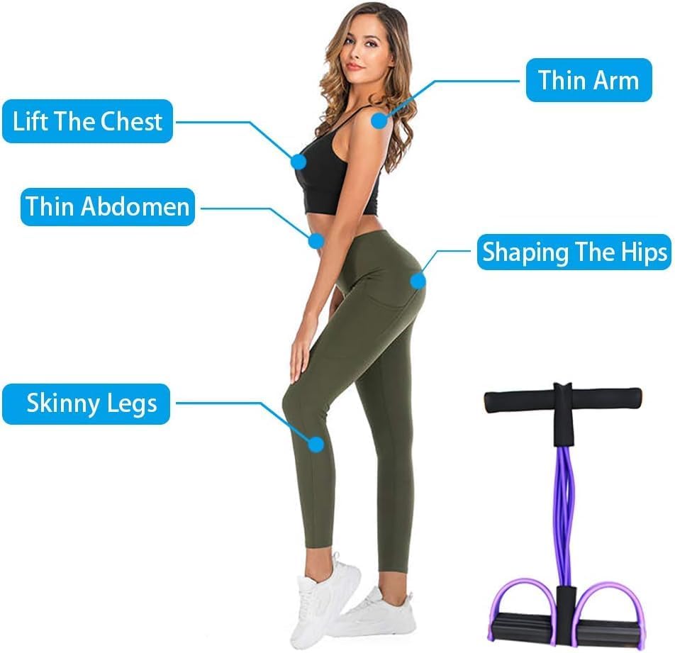 Yoga Pedal Pull Reducer – Full Body Resistance Band for Home Workout & Core Training