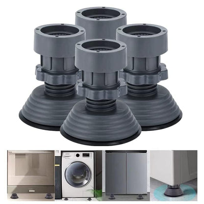 Washing Machine Stand with Anti-Vibration Pads (Set of 4)