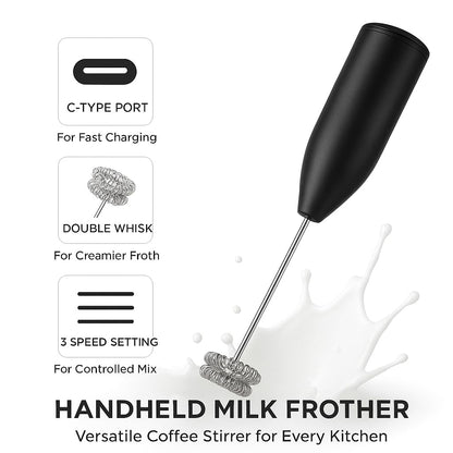 Electric Coffee Frother Blender Mixer
