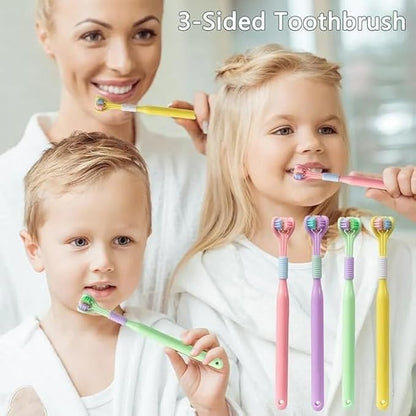 3-Sided Toothbrush | Ultra Soft Bristles for Deep Cleaning
