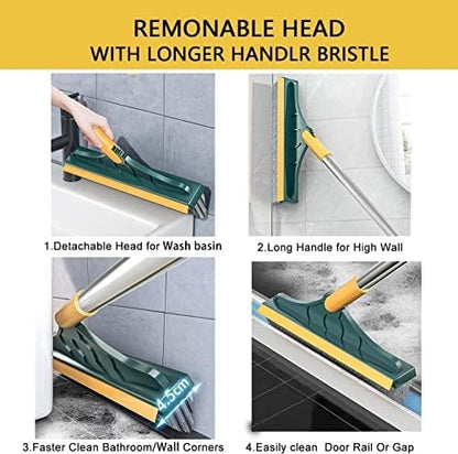 Toilet & Floor Cleaning Brush with Wiper