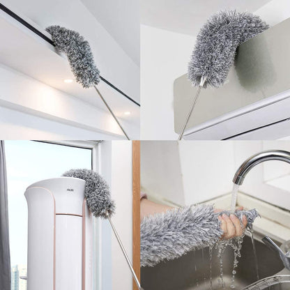 Long Handle Microfiber Feather Fan Ceiling Duster for Dust Cleaning