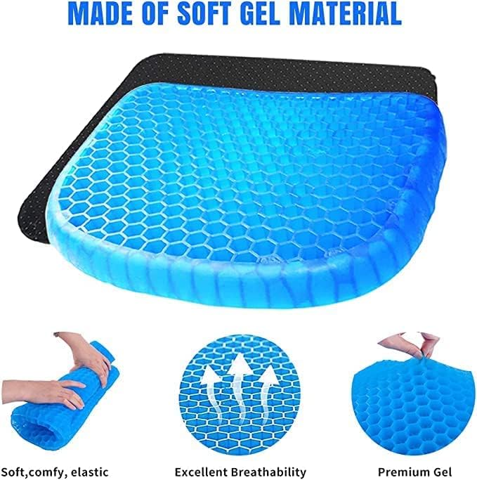 Orthopedic Gel Seat Cushion for Office & Car – Breathable Silicone Egg Sitting Pad for Tailbone, Sciatica & Back Pain Relief