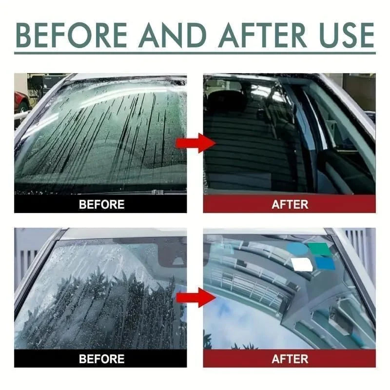 Pack of 3 Car Glass Cleaning Kit – Oil Film Brush, Anti-Fog Spray & Microfiber Cloth