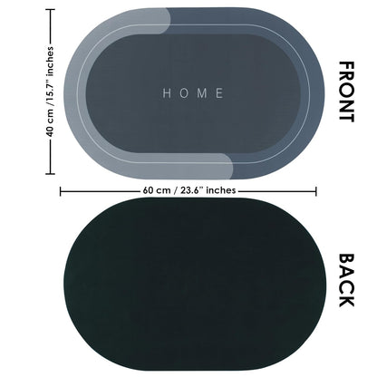 Bathroom Mat | Super Absorbent Soft Rubber Doormat for Bathroom, Home, Kitchen & Office | Fast-Dry Water Soaking Anti-Skid Rug
