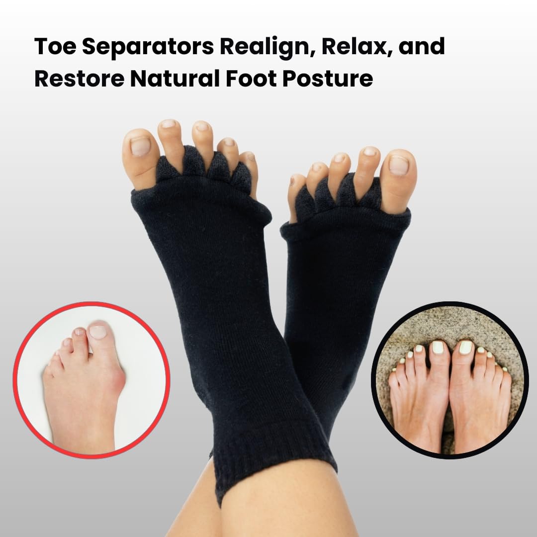 Foot Alignment Socks with 5-Toe Separator