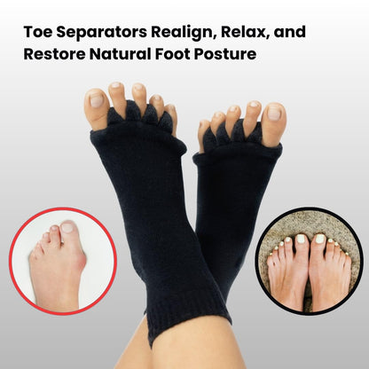 Foot Alignment Socks with 5-Toe Separator