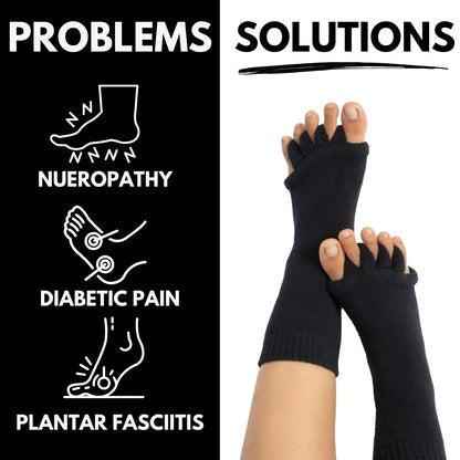 Foot Alignment Socks with 5-Toe Separator