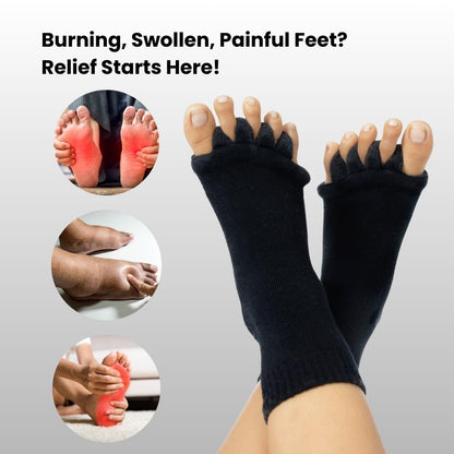 Foot Alignment Socks with 5-Toe Separator
