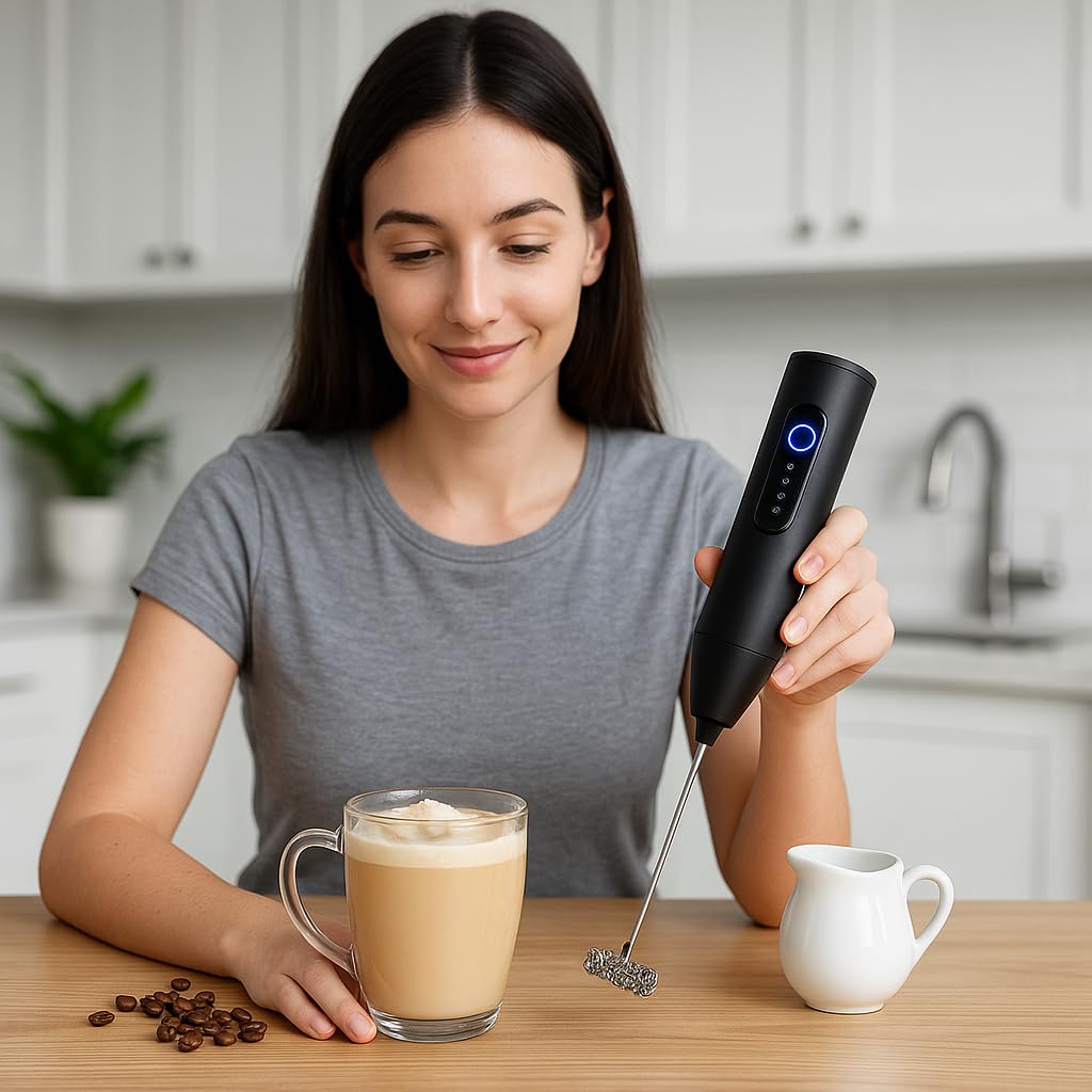Electric Coffee Frother Blender Mixer
