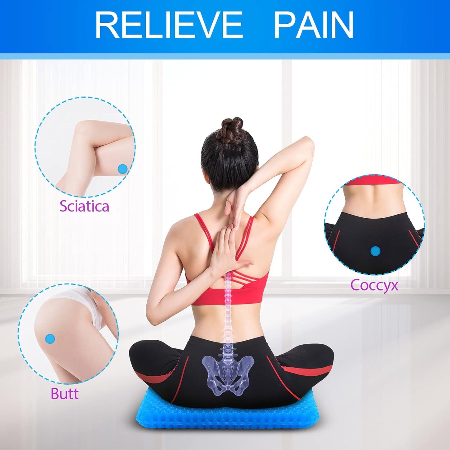 Gel Seat Cushion for Long Sitting