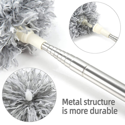 Long Handle Microfiber Feather Fan Ceiling Duster for Dust Cleaning