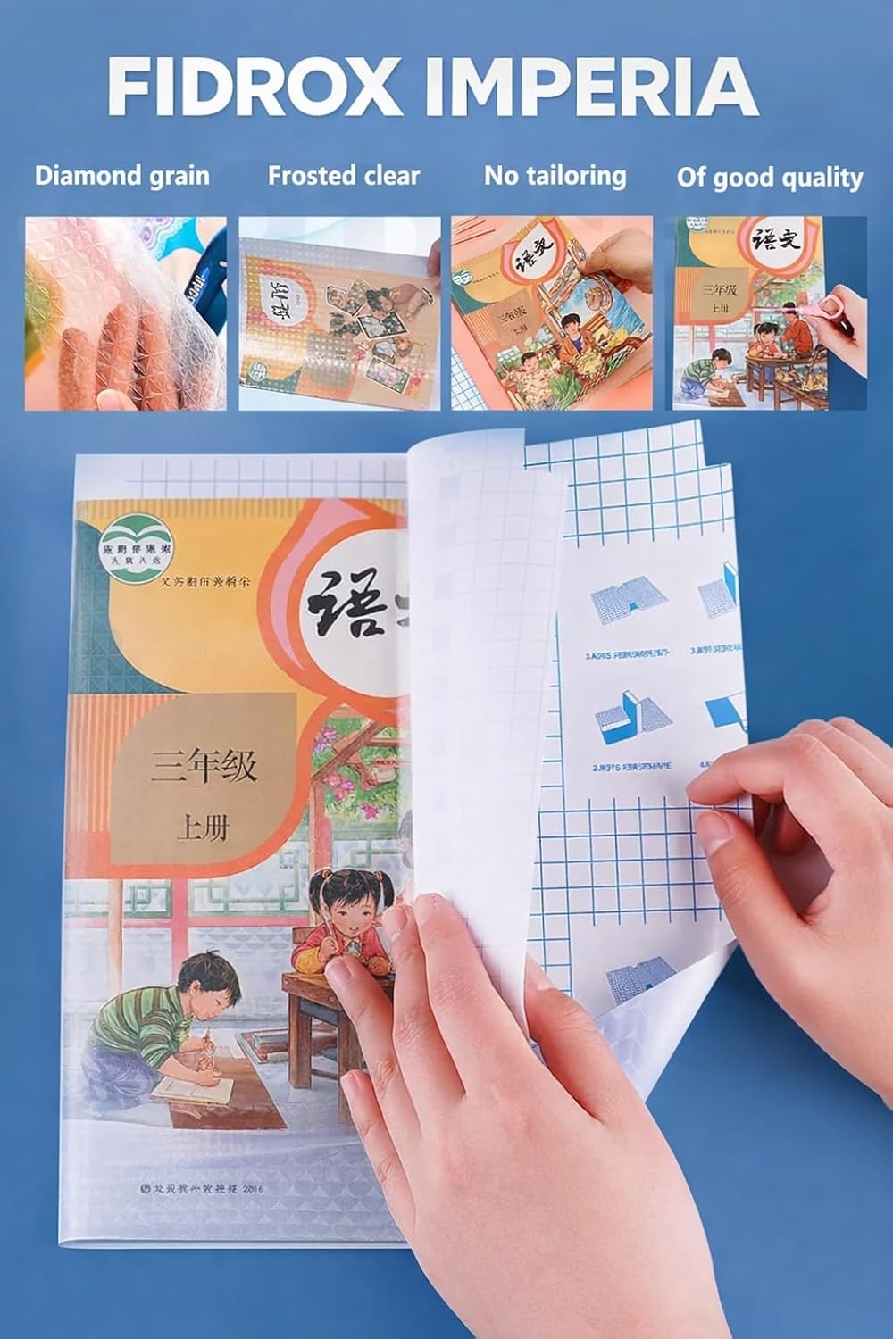 Transparent Paper Sticker Book Covers (Pack of 30)