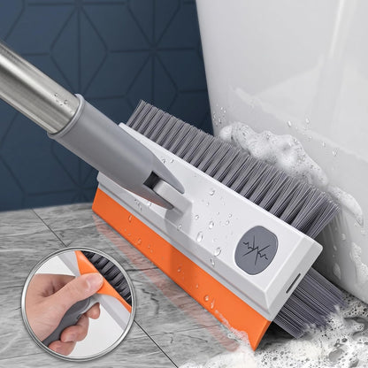 3-in-1 Bathroom Cleaning Brush + Silicone Floor Wiper Combo
