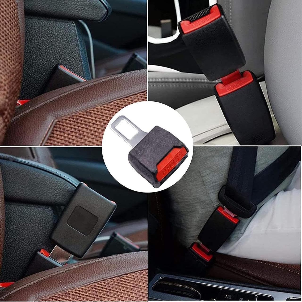Seat Belt  Prevents Buckle from Falling Between Seats 2-Pack