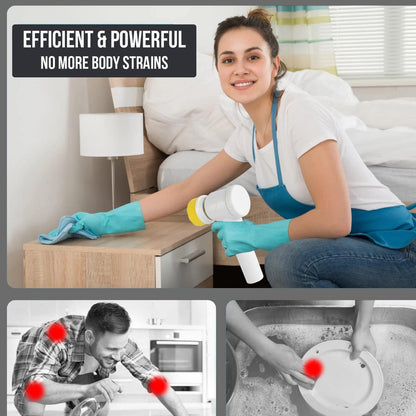 5-in-1 Electric Spin Scrubber