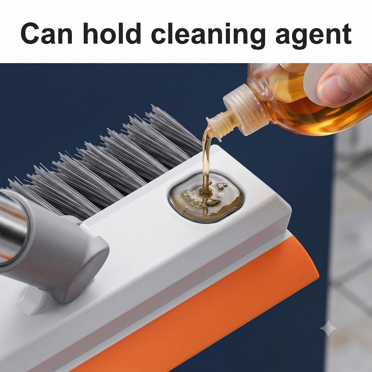 3-in-1 Bathroom Cleaning Brush + Silicone Floor Wiper Combo