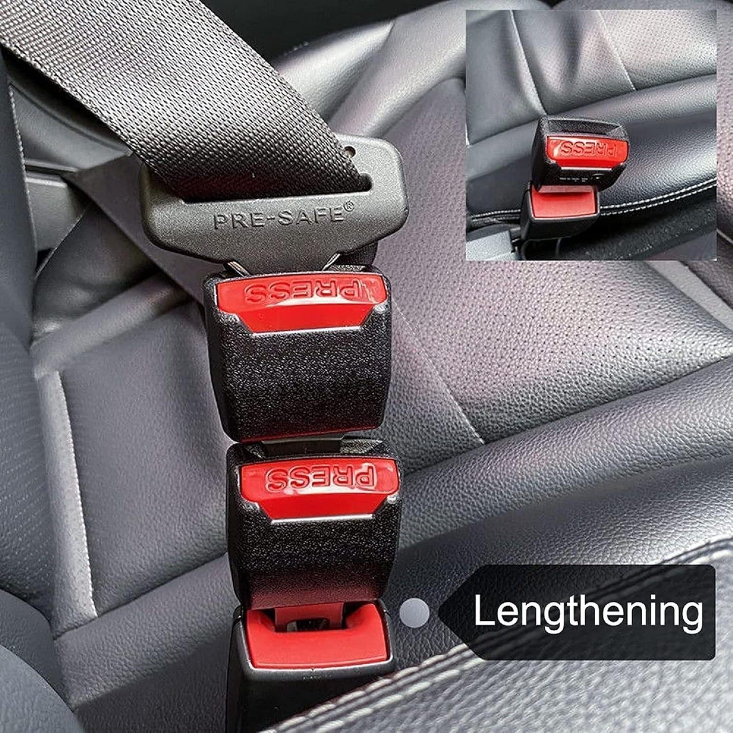 Seat Belt  Prevents Buckle from Falling Between Seats 2-Pack