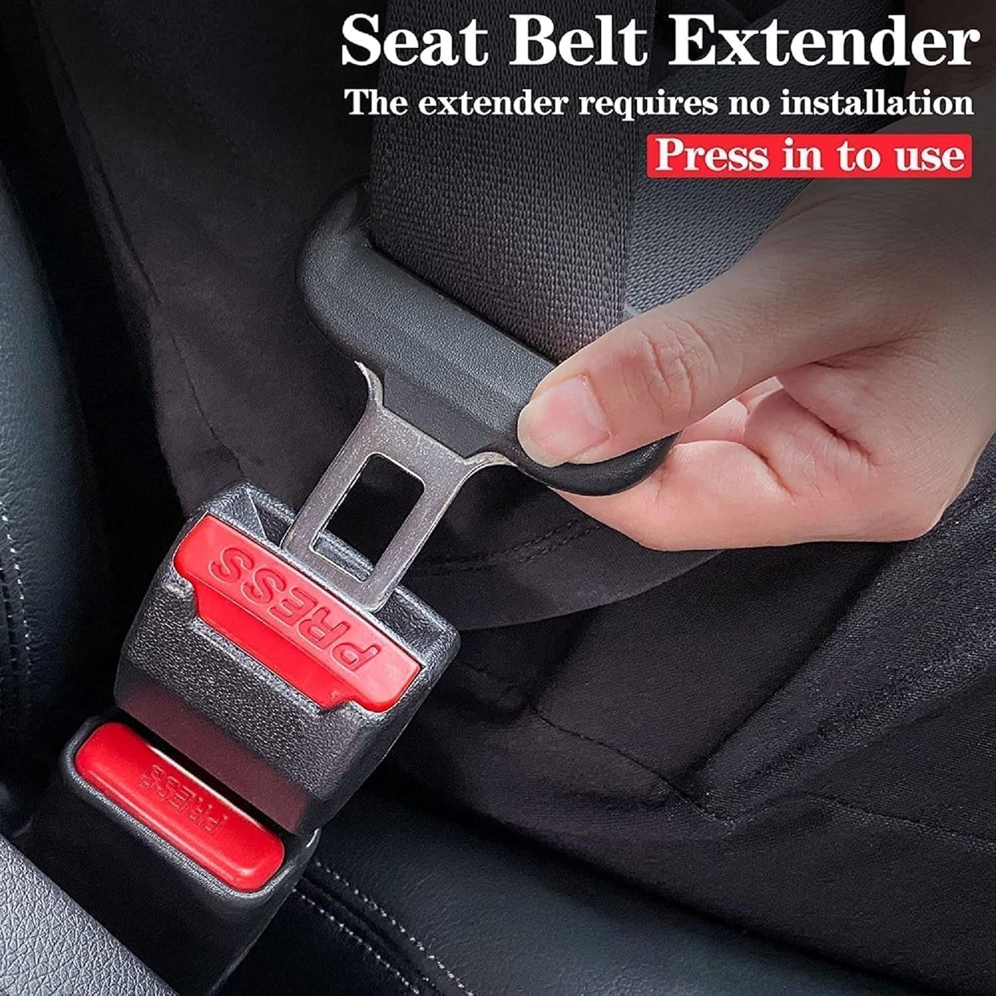 Seat Belt  Prevents Buckle from Falling Between Seats 2-Pack