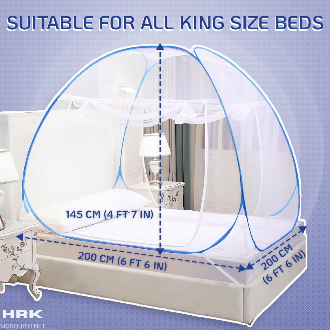 Classic Mosquito Net for Double Bed | King Size Foldable Machardani