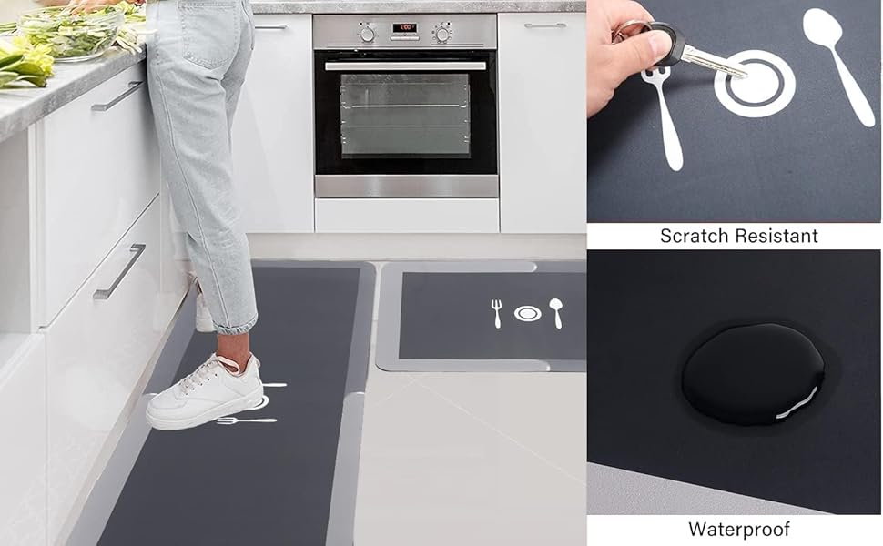 HRK 2 Pcs Kitchen Mats Set